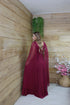 Vestido três listras pequenas com capa